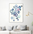 Watercolor Hexagons A by Natasha Marie on GIANT ART - red abstract