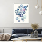 Watercolor Hexagons A by Natasha Marie on GIANT ART - red abstract