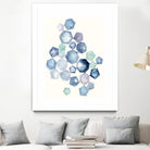 Watercolor Hexagons B by Natasha Marie on GIANT ART - red abstract