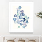 Watercolor Hexagons B by Natasha Marie on GIANT ART - red abstract