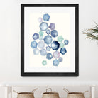 Watercolor Hexagons B by Natasha Marie on GIANT ART - red abstract