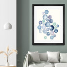 Watercolor Hexagons B by Natasha Marie on GIANT ART - red abstract