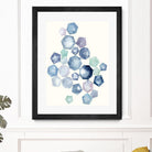 Watercolor Hexagons B by Natasha Marie on GIANT ART - red abstract