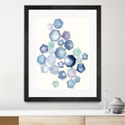 Watercolor Hexagons B by Natasha Marie on GIANT ART - red abstract
