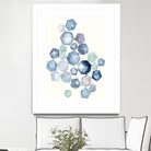 Watercolor Hexagons B by Natasha Marie on GIANT ART - red abstract