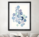 Watercolor Hexagons B by Natasha Marie on GIANT ART - red abstract
