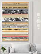 Paper Strip Collage A by Natasha Marie on GIANT ART - orange abstract