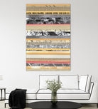 Paper Strip Collage A by Natasha Marie on GIANT ART - orange abstract