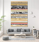 Paper Strip Collage A by Natasha Marie on GIANT ART - orange abstract
