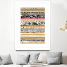 Paper Strip Collage A by Natasha Marie on GIANT ART - orange abstract