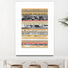 Paper Strip Collage A by Natasha Marie on GIANT ART - orange abstract