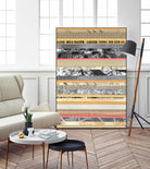 Paper Strip Collage A by Natasha Marie on GIANT ART - orange abstract