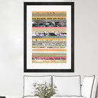 Paper Strip Collage A by Natasha Marie on GIANT ART - orange abstract