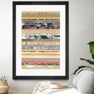 Paper Strip Collage A by Natasha Marie on GIANT ART - orange abstract