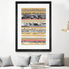 Paper Strip Collage A by Natasha Marie on GIANT ART - orange abstract