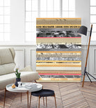 Paper Strip Collage A by Natasha Marie on GIANT ART - orange abstract