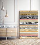 Paper Strip Collage A by Natasha Marie on GIANT ART - orange abstract