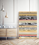 Paper Strip Collage A by Natasha Marie on GIANT ART - orange abstract