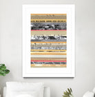 Paper Strip Collage A by Natasha Marie on GIANT ART - orange abstract