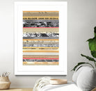 Paper Strip Collage A by Natasha Marie on GIANT ART - orange abstract