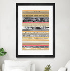 Paper Strip Collage A by Natasha Marie on GIANT ART - orange abstract