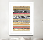 Paper Strip Collage A by Natasha Marie on GIANT ART - orange abstract