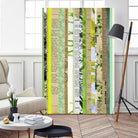 Paper Strip Collage C by Natasha Marie on GIANT ART - green abstract
