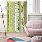 Paper Strip Collage C by Natasha Marie on GIANT ART - green abstract