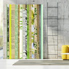 Paper Strip Collage C by Natasha Marie on GIANT ART - green abstract