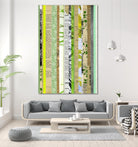 Paper Strip Collage C by Natasha Marie on GIANT ART - green abstract