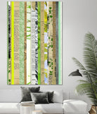 Paper Strip Collage C by Natasha Marie on GIANT ART - green abstract