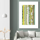 Paper Strip Collage C by Natasha Marie on GIANT ART - green abstract