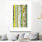 Paper Strip Collage C by Natasha Marie on GIANT ART - green abstract