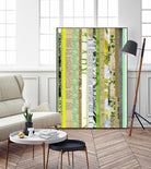 Paper Strip Collage C by Natasha Marie on GIANT ART - green abstract