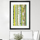 Paper Strip Collage C by Natasha Marie on GIANT ART - green abstract