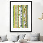 Paper Strip Collage C by Natasha Marie on GIANT ART - green abstract