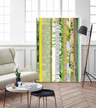 Paper Strip Collage C by Natasha Marie on GIANT ART - green abstract