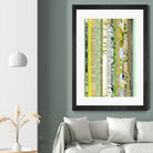 Paper Strip Collage C by Natasha Marie on GIANT ART - green abstract