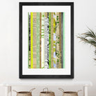 Paper Strip Collage C by Natasha Marie on GIANT ART - green abstract