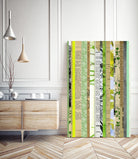 Paper Strip Collage C by Natasha Marie on GIANT ART - green abstract