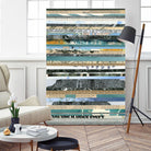 Paper Strip Collage E by Natasha Marie on GIANT ART - black abstract