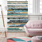 Paper Strip Collage E by Natasha Marie on GIANT ART - black abstract