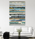 Paper Strip Collage E by Natasha Marie on GIANT ART - black abstract