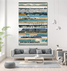 Paper Strip Collage E by Natasha Marie on GIANT ART - black abstract
