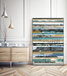 Paper Strip Collage E by Natasha Marie on GIANT ART - black abstract