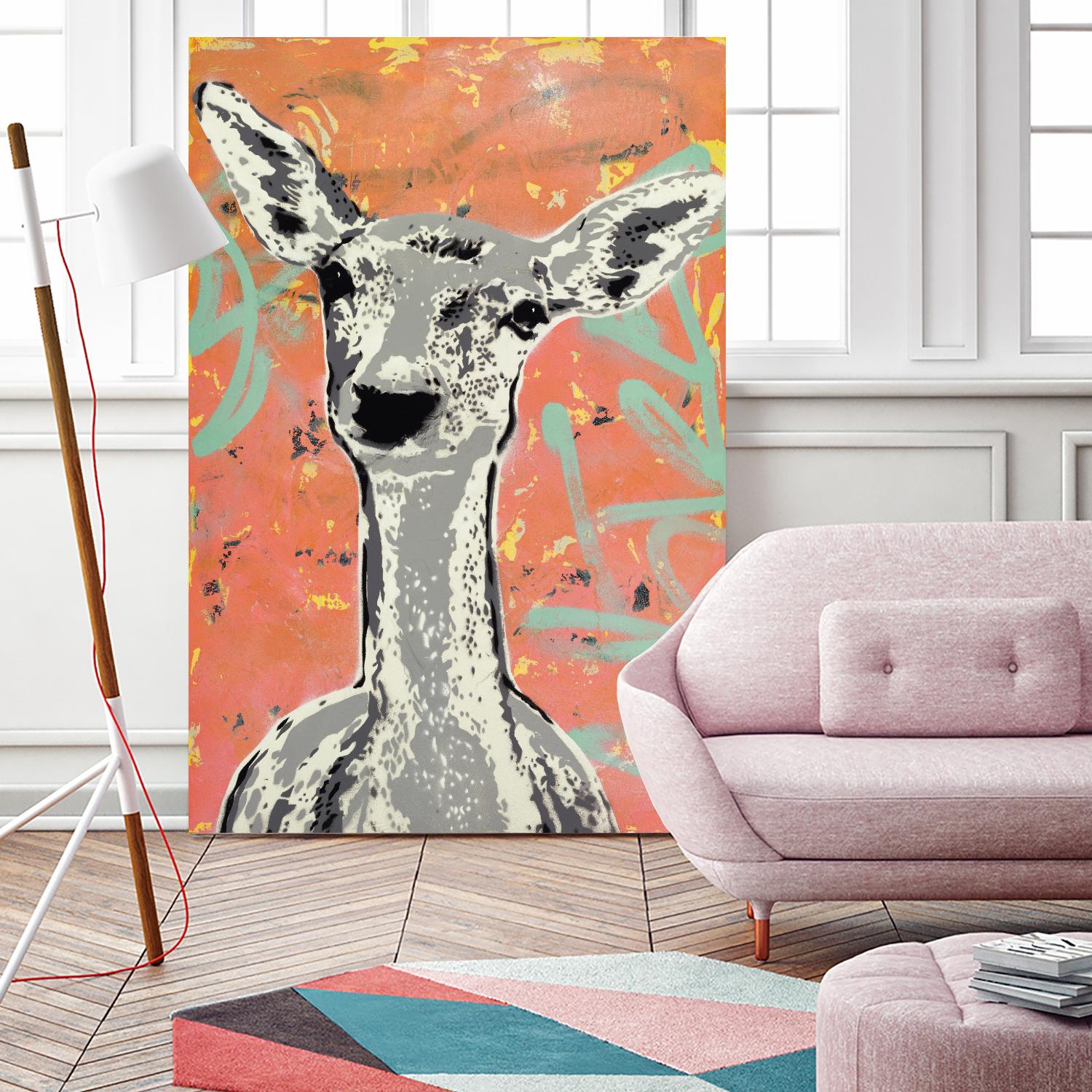 Fawn by Urban Soule on GIANT ART - green animals