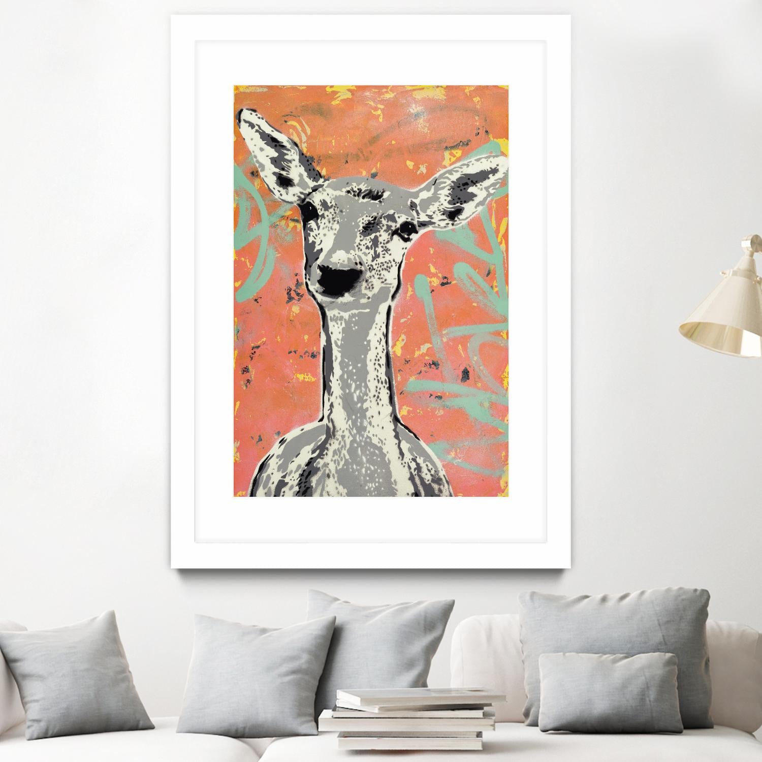 Fawn by Urban Soule on GIANT ART - green animals