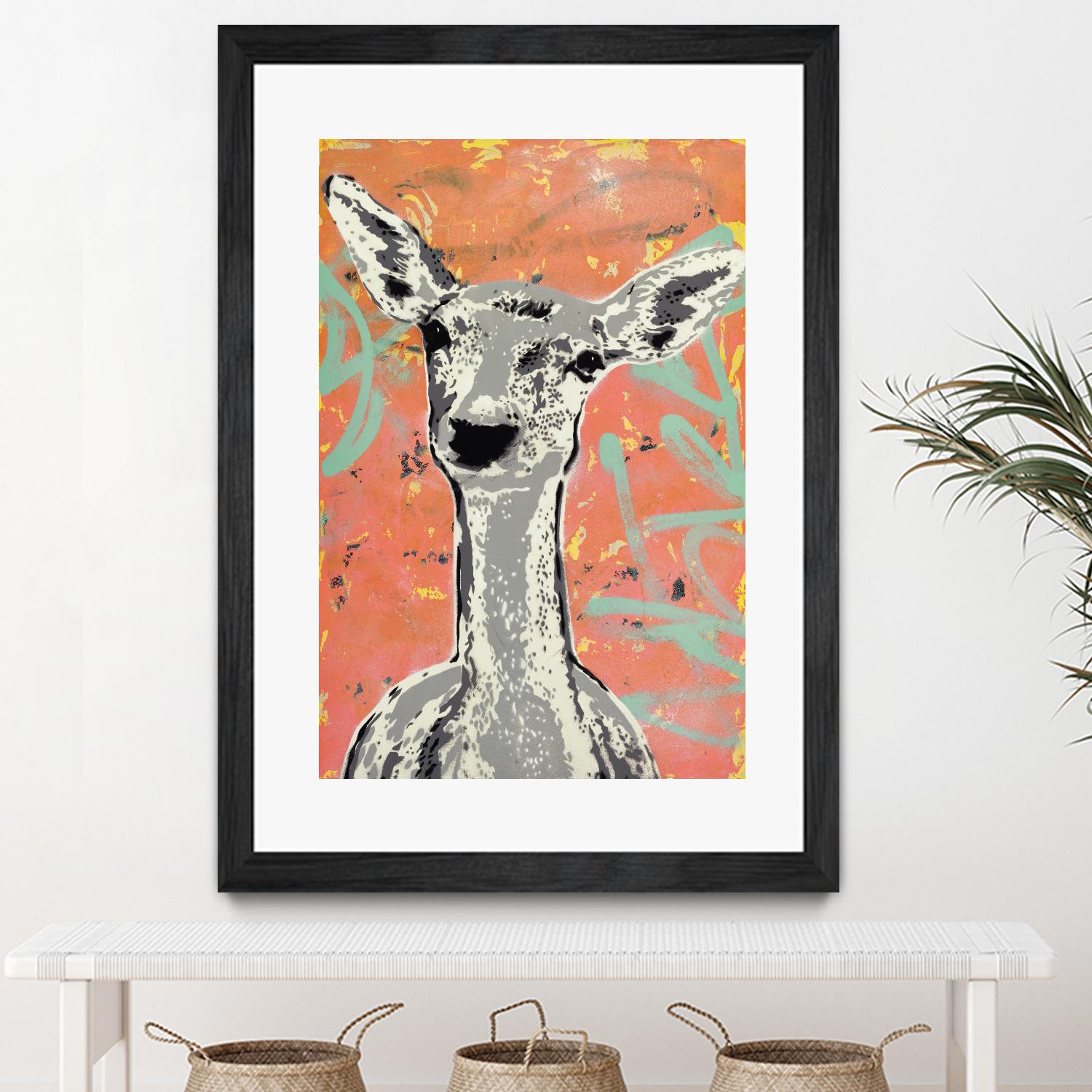 Fawn by Urban Soule on GIANT ART - green animals