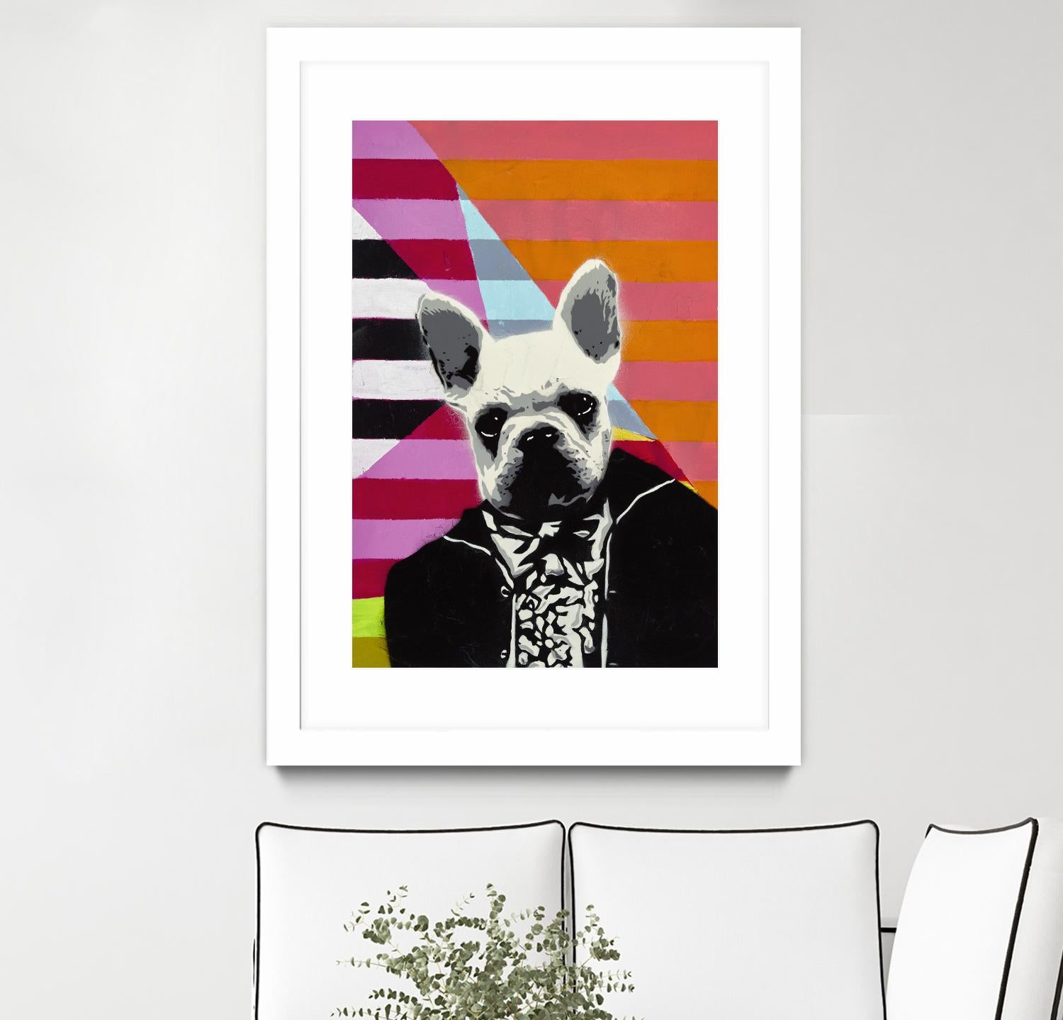 Mr. French by Urban Soule on GIANT ART - orange animals dog