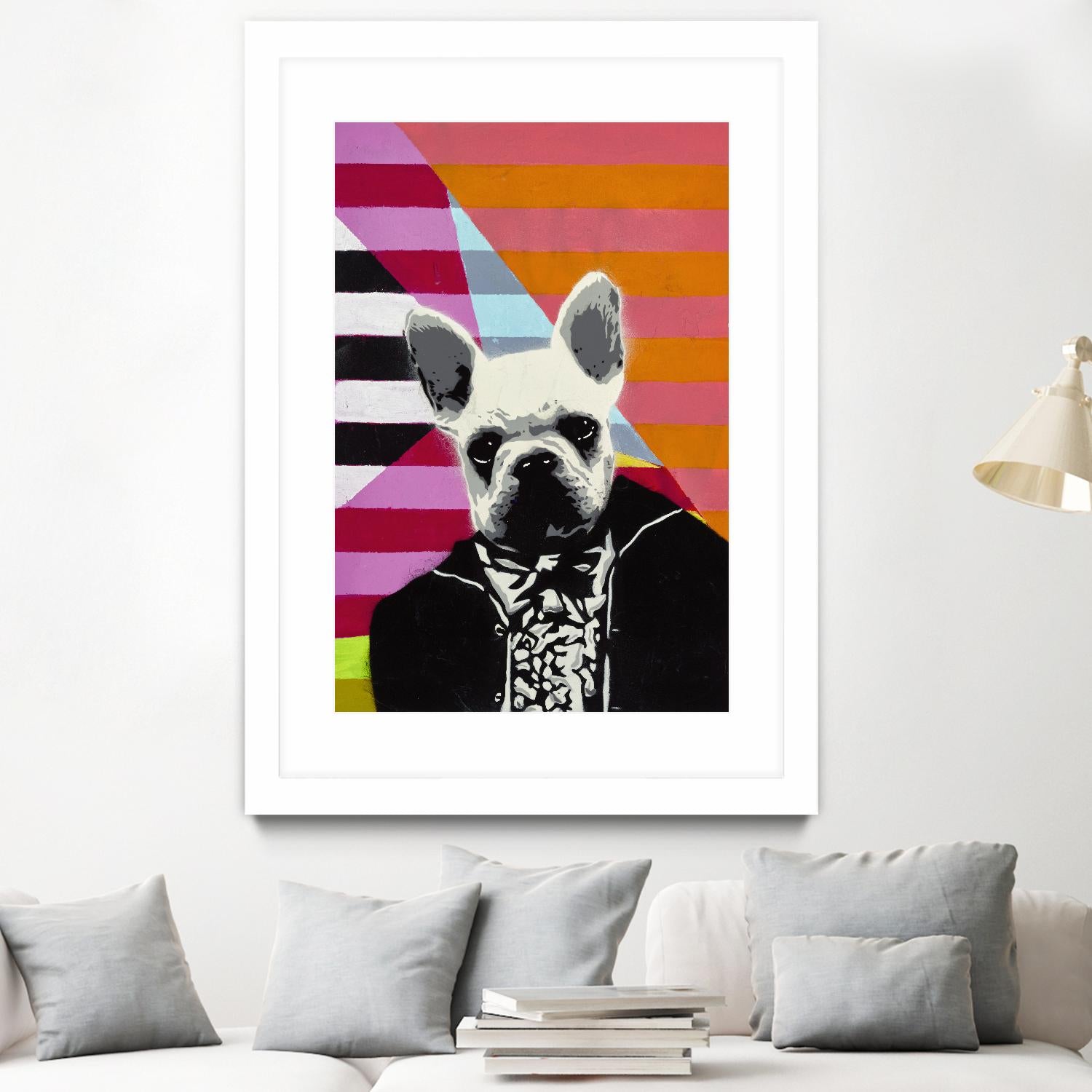 Mr. French by Urban Soule on GIANT ART - orange animals dog